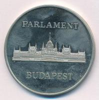 ~1989. "A Magyar Köztársaság Országgyűlése / Parlament- Budapest" fém emlékérem (40mm) T:A...