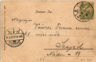 1904 Temesvár, Timisoara; Józsefvárosi vasútállomás. Moravetz és Weisz kiadása / Bahnstation / railw...