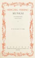 Herczeg Ferenc: Pogányok. ALÁÍRT! Bp., Singer és Wolfner. Kiadói egészvászon kötés, kissé kopottas á...