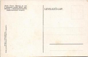 Budapest II. Rákóczianum templom (Rózsadombi Krisztus Király templom) alapkő letételének ünnepe, Józ...