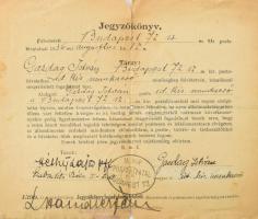 cca 1920-1940 Katonai irat tétel: katonakönyvek, igazolványok, kérelem a honvédelmi miniszterhez, st...