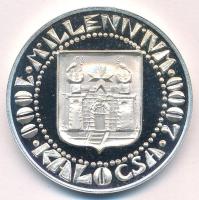 Kő Pál (1941-2020) 2000. "Stephanus Rex / Millennium Kalocsa" peremen jelzett Ag emlékérem...
