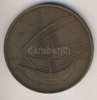 DN "Van Gogh-csónakok" nagyalakú Br emlékérem T:1 Eredeti tokban!