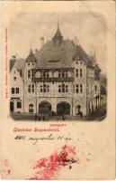 1900 Segesvár, Schässburg, Sighisoara; Iparegylet, cukrászda, kávézó. Nagybaczoni Nagy Béla M. kir. honvéd hadapród tiszthelyettesnek címzett levél. Roth G. Hermann fényképész kiadása / House of Craftsmen Association, café, confectionery (fl)