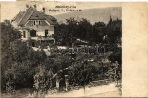 1921 Budapest II. Rózsadomb, Miskolczy Villa. Zárda utca 44 (ma Rómer Flóris utca) (EK)