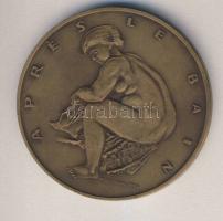 DN "Renoir - Aprés le bain" nagyalakú Br emlékérem T:1 Csak 2000db, tanúsítvánnyal! Eredet...