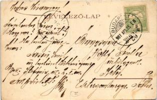 1907 Budapest VI. Teréz körút és Podmaniczky utca sarka, villamosok, Nyugati pályaudvar (EK)