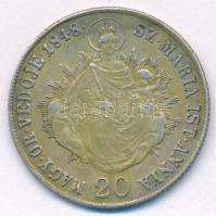 1848KB 20kr Ag "V. Ferdinánd" T:XF,VF patina 
Hungary 1848KB 20 Kreuzer Ag "Ferdinan...