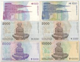 Horvátország 1991. 500D -10.000D (6xklf) T:F Croatia 1991. 500 Dinara - 10.000 Dinara C:F