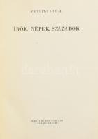 Ortutay Gyula: Írók, népek, századok. Bp., 1960. Magvető. 475 p. Kiadói egészvászon-kötésben, jó áll...