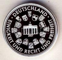 Németország 2007. "Német állatvilág - barna medve" Ag 10g emlékérem T:PP