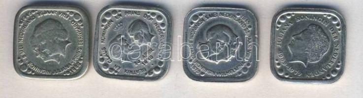 Hollandia 1970-80. 5c (4x) 4klf motívummal, nem hivatalos kiadások T:2,2/3