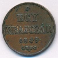 1848. 1kr Cu T:AU,XF  Adamo B1