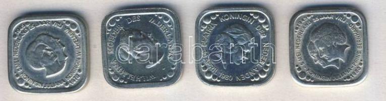 Hollandia 1970-80. 5c (4x) 4klf motívummal, nem hivatalos kiadások T:2,2/3