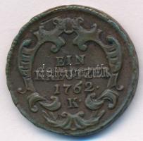1762K 1kr Cu "Mária Terézia" T:VF
Huszár: 1758., Unger III.: 1272.a