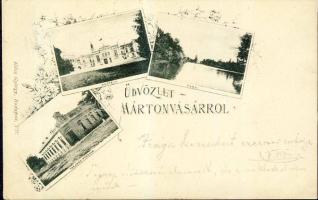 Martonvásár takarékpénztárral és kastéllyal