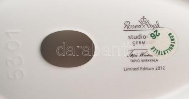 Rosenthal finn design hattyú porcelán. Fehér mázas, jelzett, hibátlan 22 cm Eredeti dobozában