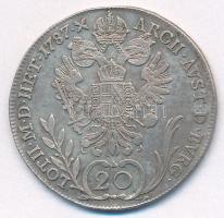 Ausztria 1787A 20Kr Ag "II. József" (6,57g) T:VF,F
Austria 1787A 20 Kreuzer Ag "Jose...