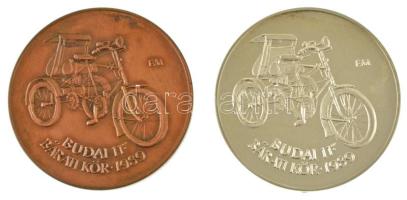 Fritz Mihály (1947-) 1989. "MÉE Szeged - Budai Baráti Kör / Csonka János" bronz és piedfor...