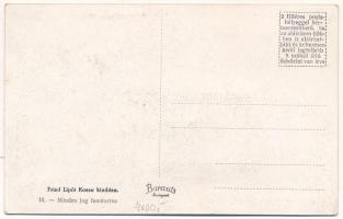 Kassa, Kosice; Népviseletes leporellolap 10 kis képpel. Fried Lipót kiadása / Hungarian folklore lep...