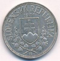 Szlovákia 1941. 20K Ag "Cirill és Metód" T:XF patina, kis ph, karc
Slovakia 1941. 20 Koru...