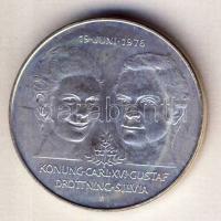 Svédország 1976. 50Kr Ag "XVI.Károly Gusztáv és Szilvia esküvője T:1