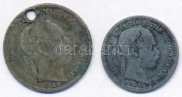 1869KB 10kr Ag "Magyar Királyi Váltó Pénz" + 1869KB 20kr Ag "Magyar Királyi Váltó Pén...