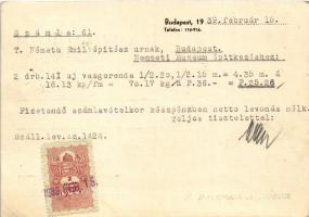 1939 Betonvasárusító és Vasipari Vállalat - Stern Zsigmond okl. mérnök és közgazdasági mérnök reklám...