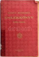 Szent Benedek emlékkönyv 529-1929. (A Pannonhalmi Szemle IV. évf. 1. száma). Pannonhalma, 1929, Pannonhalmi Szent Bendek Rend, 339+(1) p.+ XXVII p. + 7 (fekete-fehér képek, ebből 6 kétoldalas) t. Kiadói papírkötés, sérült borítóval, szétvált fűzéssel.