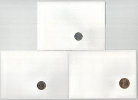 5xklf érmés boríték tétel, mind német nyelvű tájékoztatóval, benne: Belize, Jordánia, Grenada, Szváz...