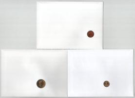 5xklf érmés boríték tétel, mind német nyelvű tájékoztatóval, benne: Thaiföld, Nagy-Britannia, Tajvan...