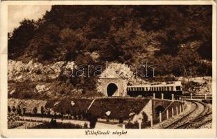 1931 Lillafüred (Miskolc), vasúti alagút, vonat, motorkocsi (EK)
