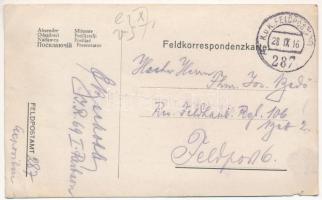 1916 Jelenet a lövészárokból / WWI K.u.K. military, soldiers in the trenches. photo glued to field p...