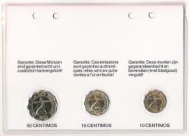 Paraguay 1953. 10c-50c aranyozva (3xklf) díszlapon T:AU
Paraguay 1953. 10 Centimos - 50 Centimos gi...