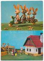 25 db modern képeslap: bábfigurák, babák / 25 modern postcards: puppets
