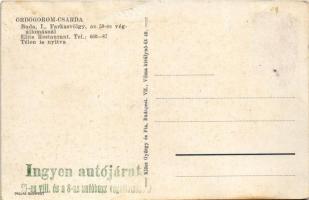 Budapest XII. Farkasvölgy, Ördögorom csárda, Elite Restaurant Budán. Klösz györgy és fia - Ingyen au...