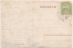 1916 Pécel, vasútállomás, vasutas. Peschek János kiadása (EK)