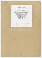 Bodor Antal dr.- Gazda István dr.: Magyarország honismereti irodalma 1527-1944. Budapest, 1984, Könyvértékesítő Vállalat. Kiadói egészvászon kötésben, enyhe sérüléssel a borítón.