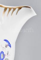 Hollóházi Hajnalka mintás porcelán teás készlet. Hat személyes. Kézzel festett, jelzett, minimális l...