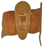 1914-1918. "17. H.GY.E (Honvéd Gyalogezred)" zománcozott bronz gomblyukjelvény, hátlapon &...