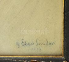 ifj. Éber Sándor (1909-1985): Női portré, 1943. Pasztell, papír. Jelzett. Hátoldalán ifj. Éber Sándo...