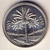 Irak 1972. 1D Ag "25 éves a Központi Bank" T:1/2