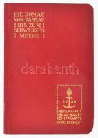 Die Donau von Passau bis zum Schwarzen Meere 1913. [Wien], Erste K. K. Priv. Donau Dampf Schiffahrts Gesellschaft (DDSG), 199 p. Német nyelven. Korabeli reklámokkal. Gazdag fekete-fehér szövegközti képanyaggal. Kiadói aranyozott papírkötés, hiányzó térkép-melléklettel.