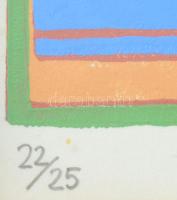 Olvashatatlan (Harry ...) jelzéssel: Csendélet, 1997. Linómetszet, papír. Jelzett, számozott (22/25)...