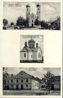 Huszt with Synagogue, Russian church and Orthodox church