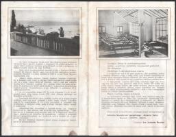 cca 1910 Adriatica Sanatorium Abbazia utazási prospektus, foltos