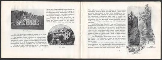 cca 1910 Todtmoos im Südlichen Badischen Schwarzwald német nyelvű utazási prospektus