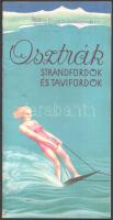 cca 1920-1930 Osztrák strandfürdők és tavifürdők utazási prospektus