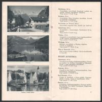 cca 1920-1930 Osztrák strandfürdők és tavifürdők utazási prospektus