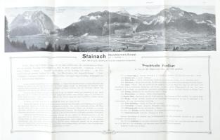 cca 1900 Hotel Würschinger Stainach, Obersteiermark, utazási prospektus